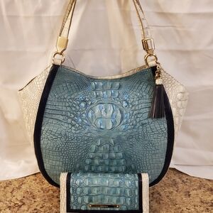Brahmin Marianna Tote with matching Ady wallet, in Astral Rahma color.